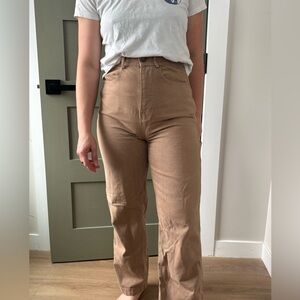High Rise 100% Cotton Cargo Pant for Women